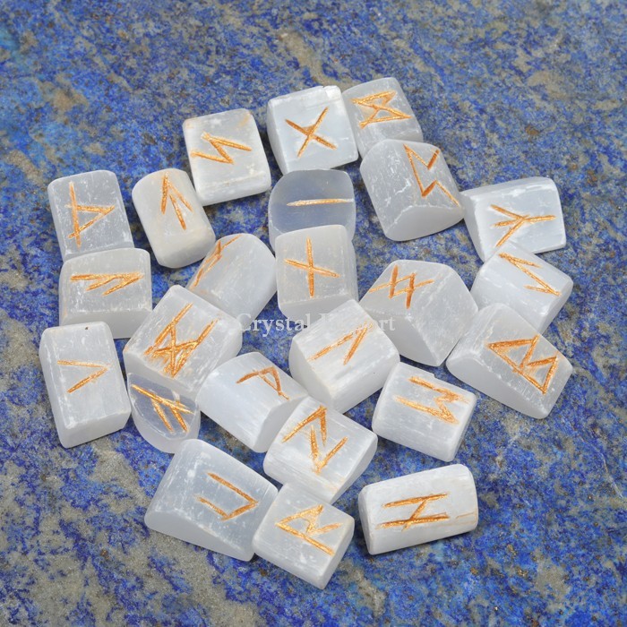 Opalite Rune Stones Set