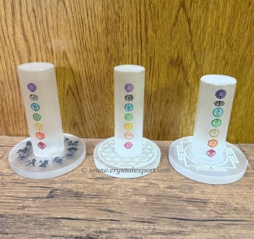 Selenite Charging Tower with Mix Symbol